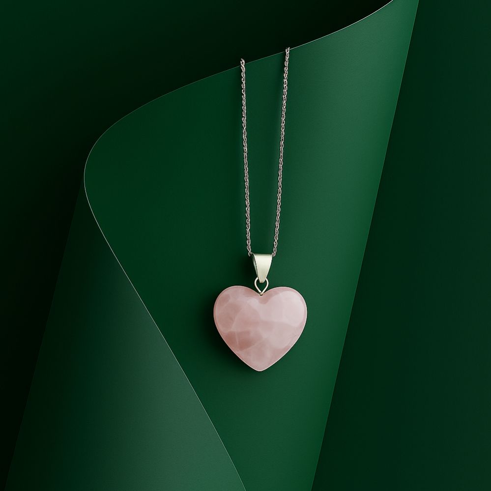 Rose Quartz Heart Pendant – The Stone of Love
